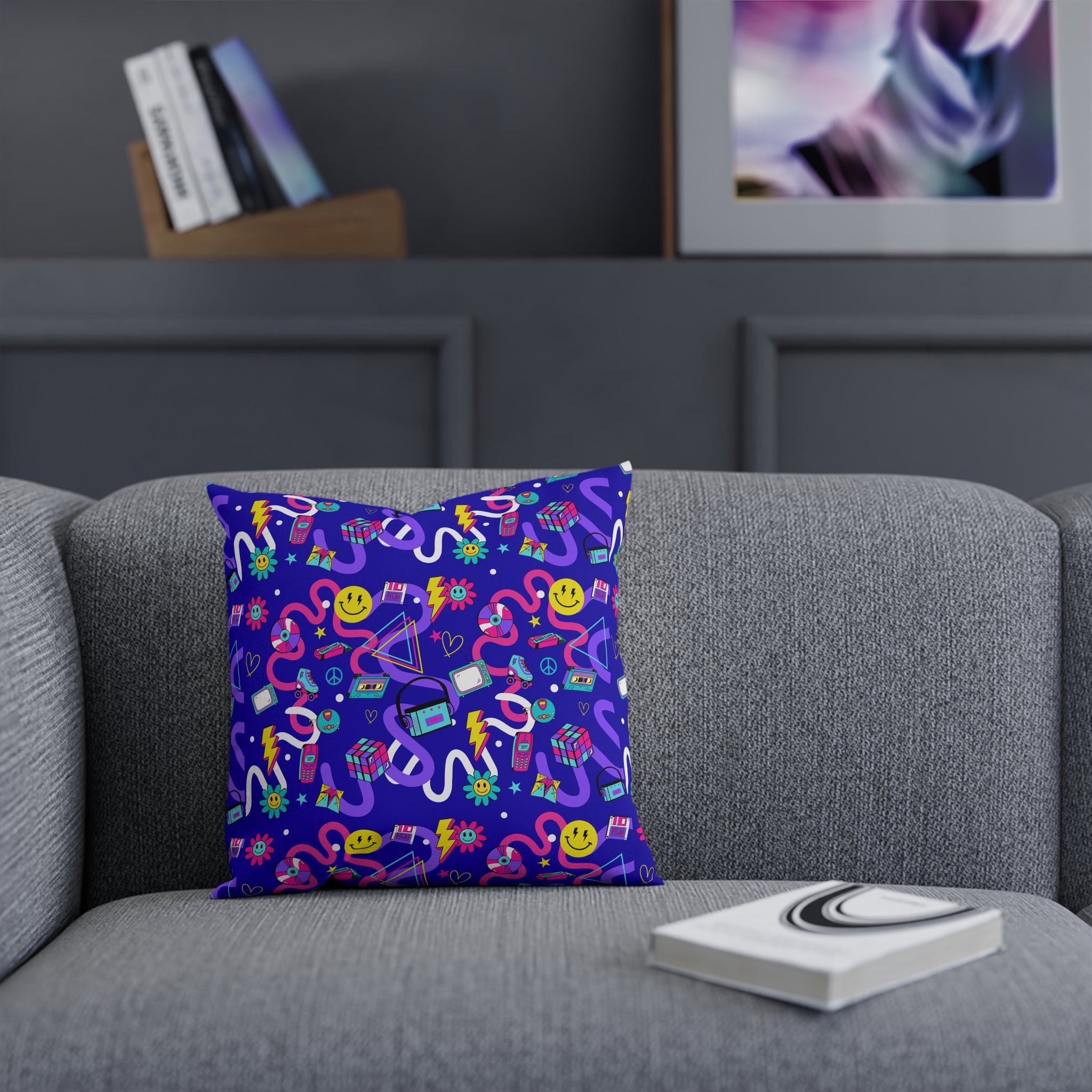 Nostalgia Squiggle Print Cushion
