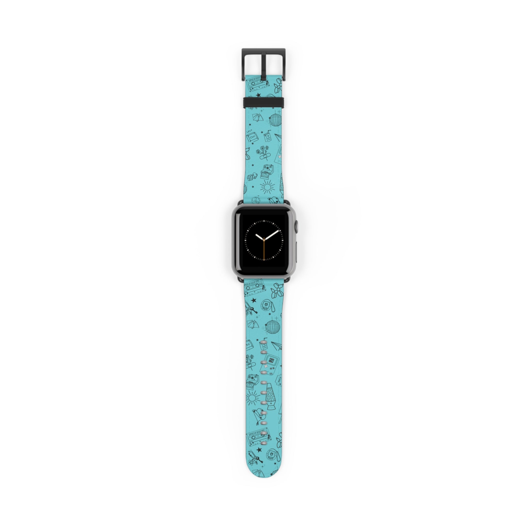 Cyan Flash Tattoo Watch Band Aqua