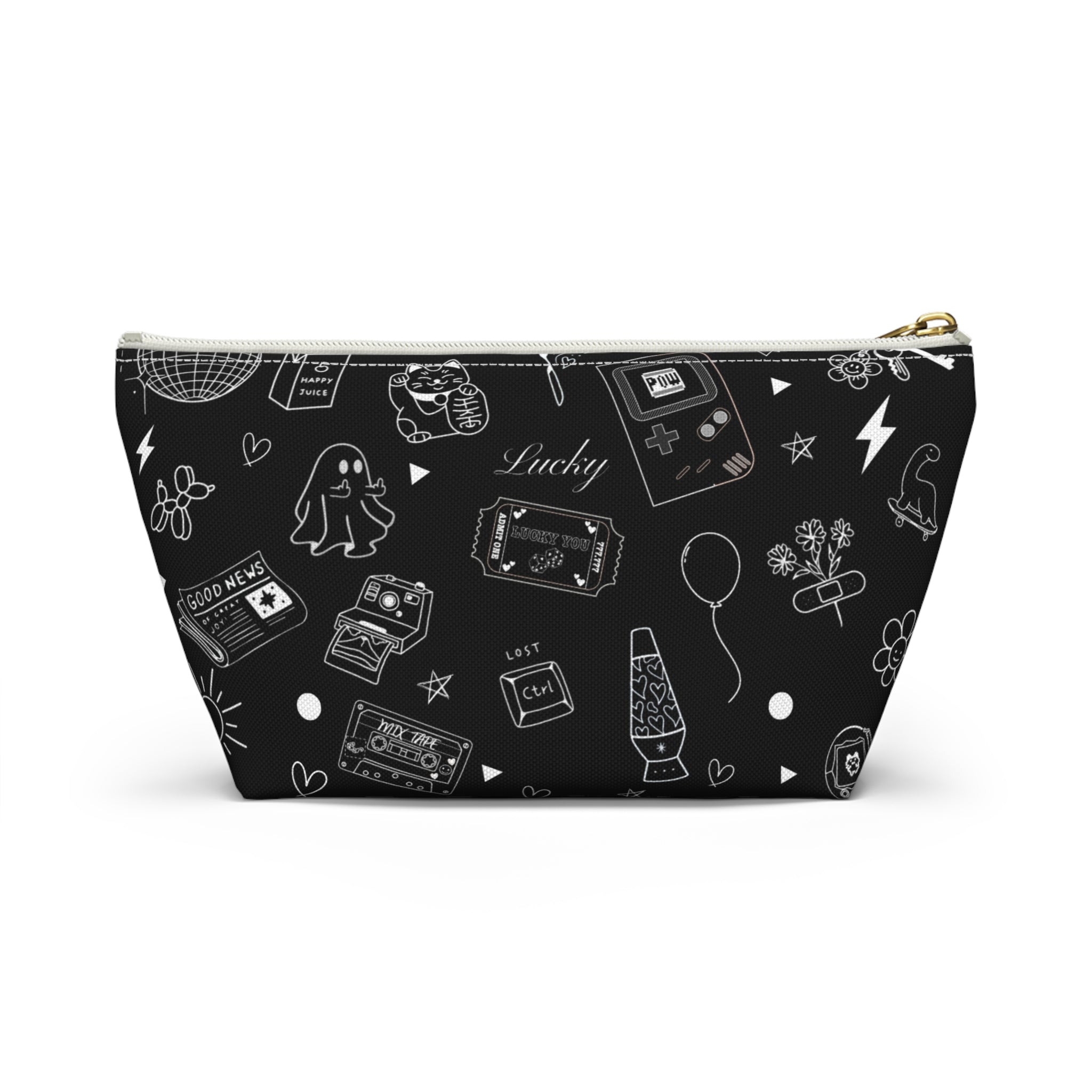 Flash Tattoo Style Zip Through Multi Purpose Pouch