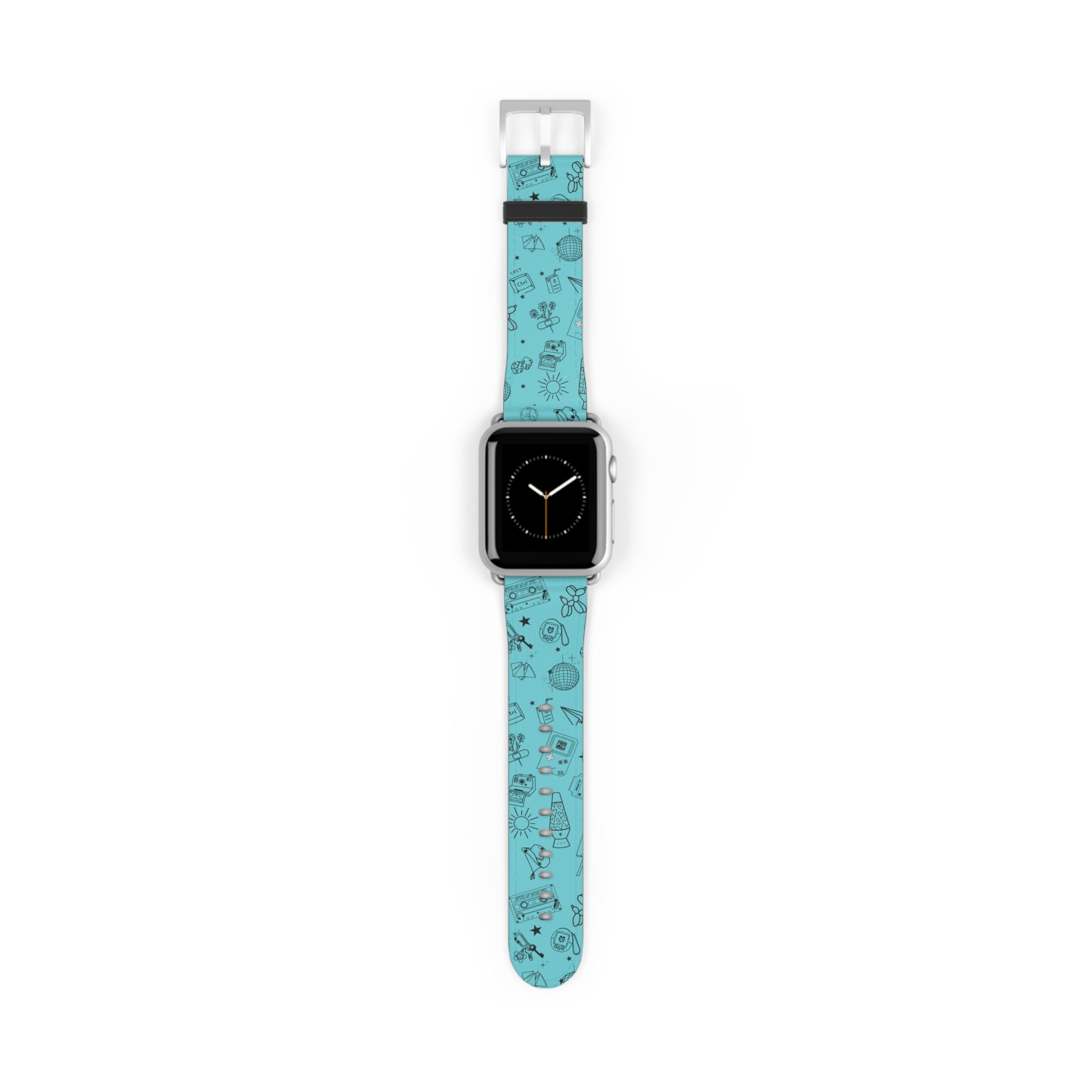 Cyan Flash Tattoo Watch Band Aqua