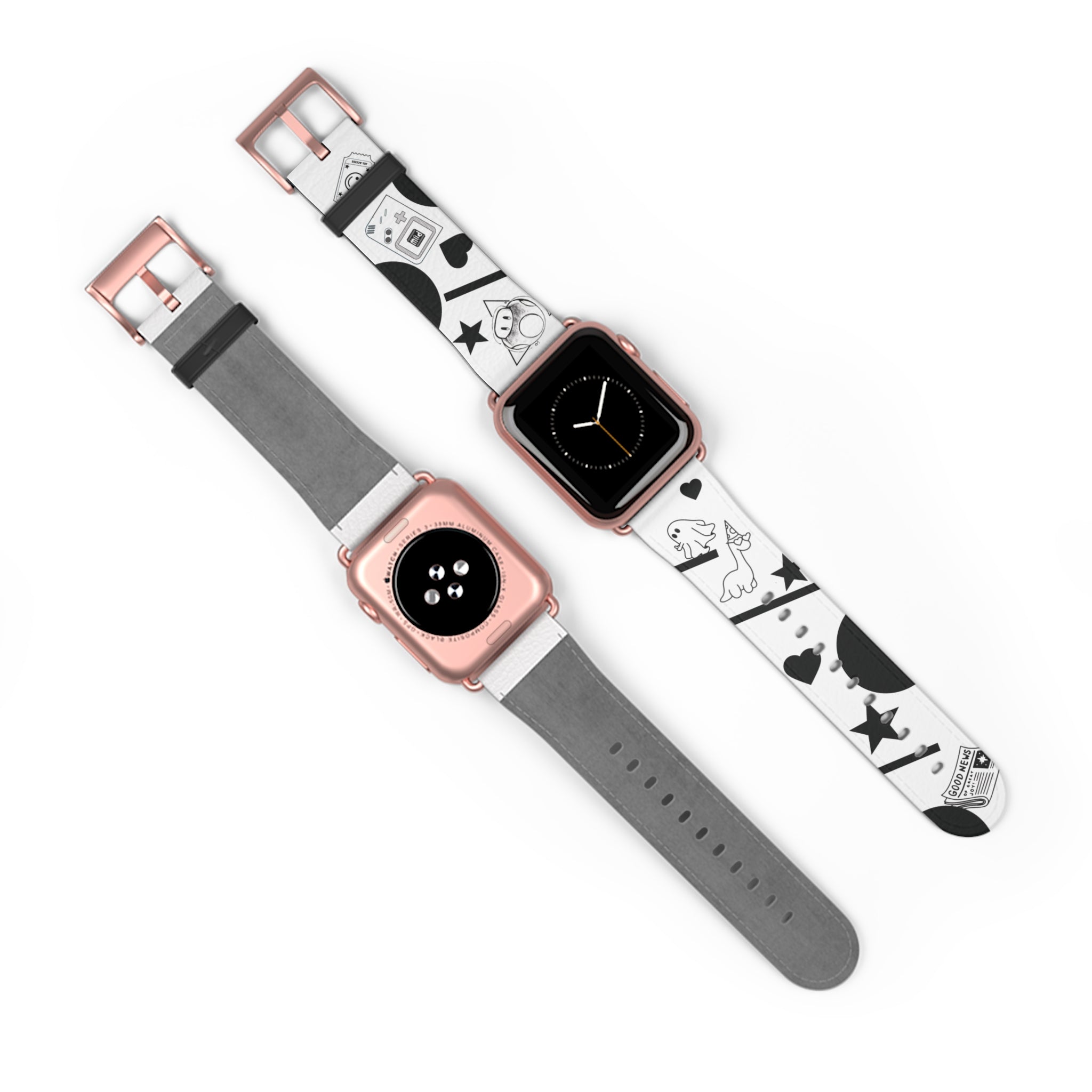 Flash Cute Tattoo Apple Watch Band White