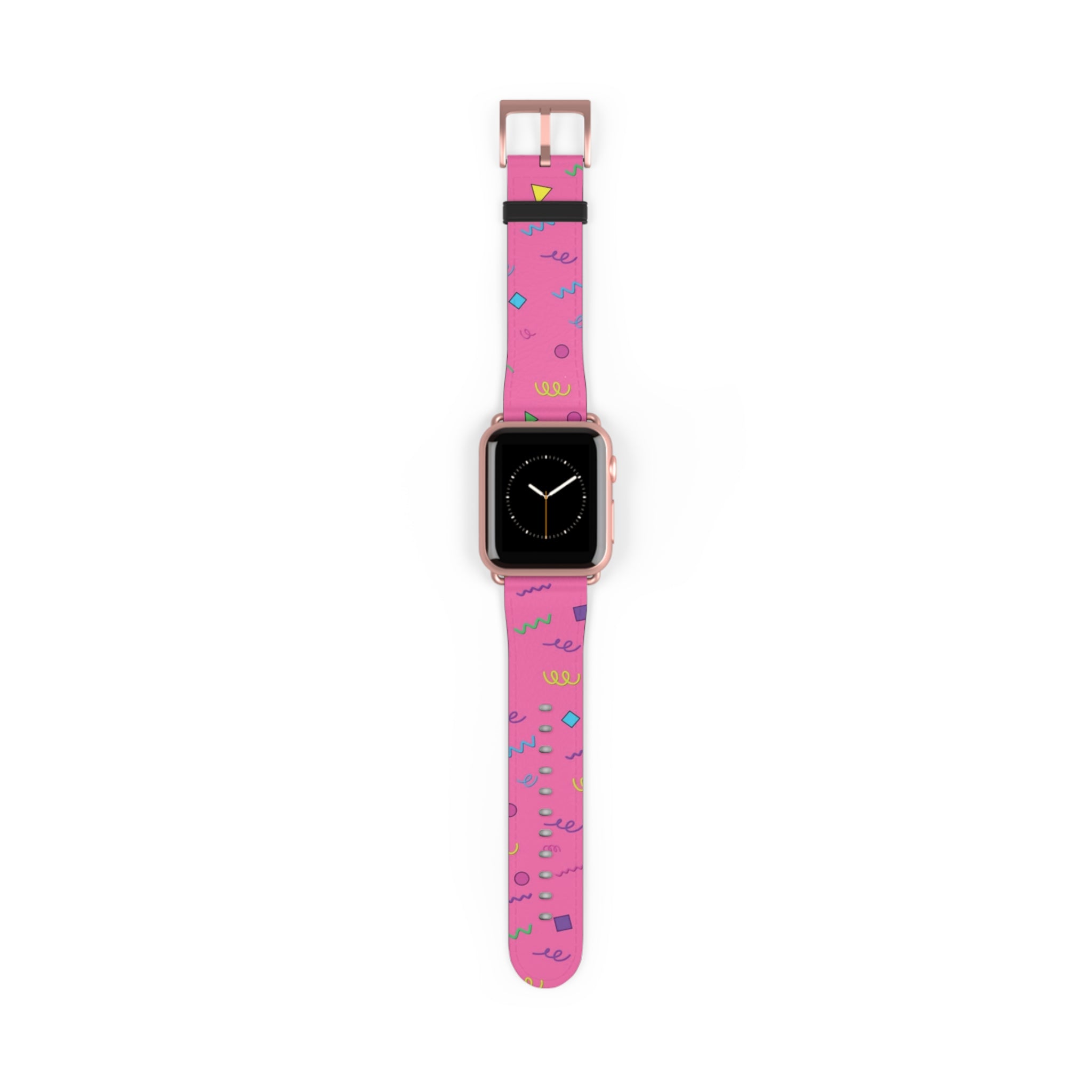 Girl Talk Print Watch Band Pink