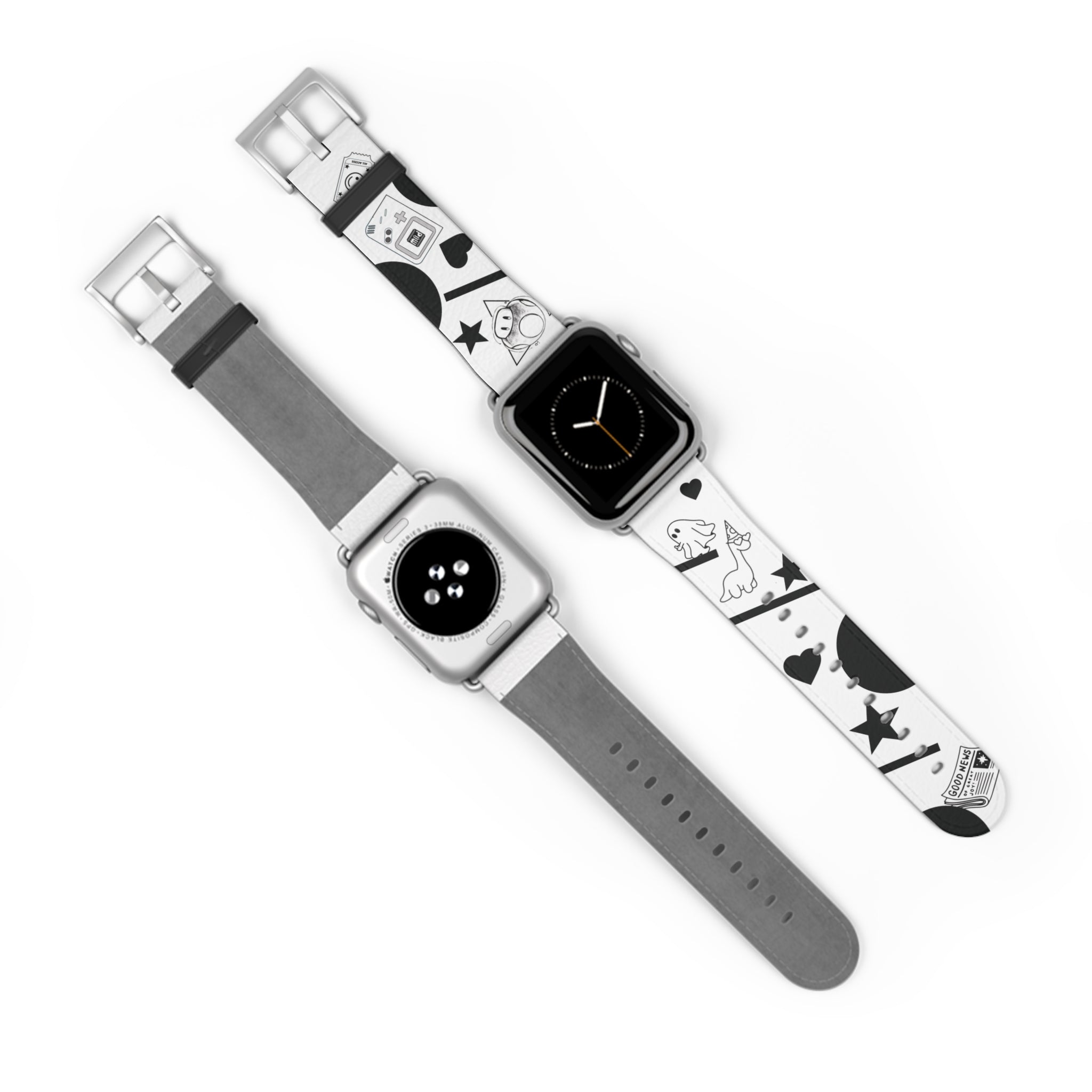 Flash Cute Tattoo Apple Watch Band White