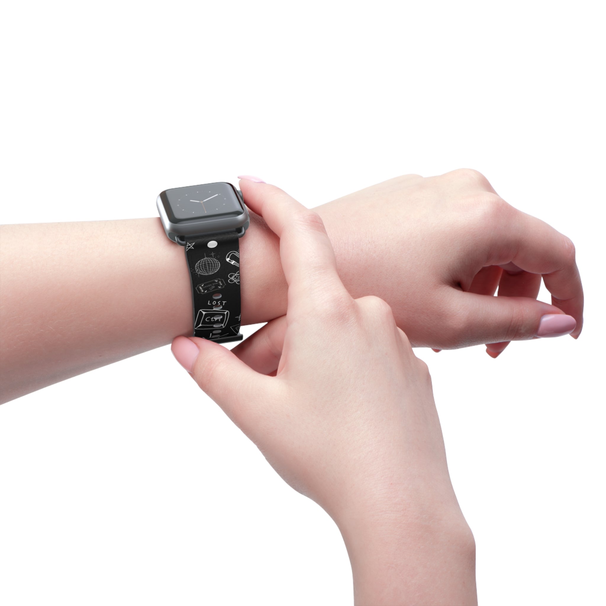 Black Tattoo Flash Apple Watch Band