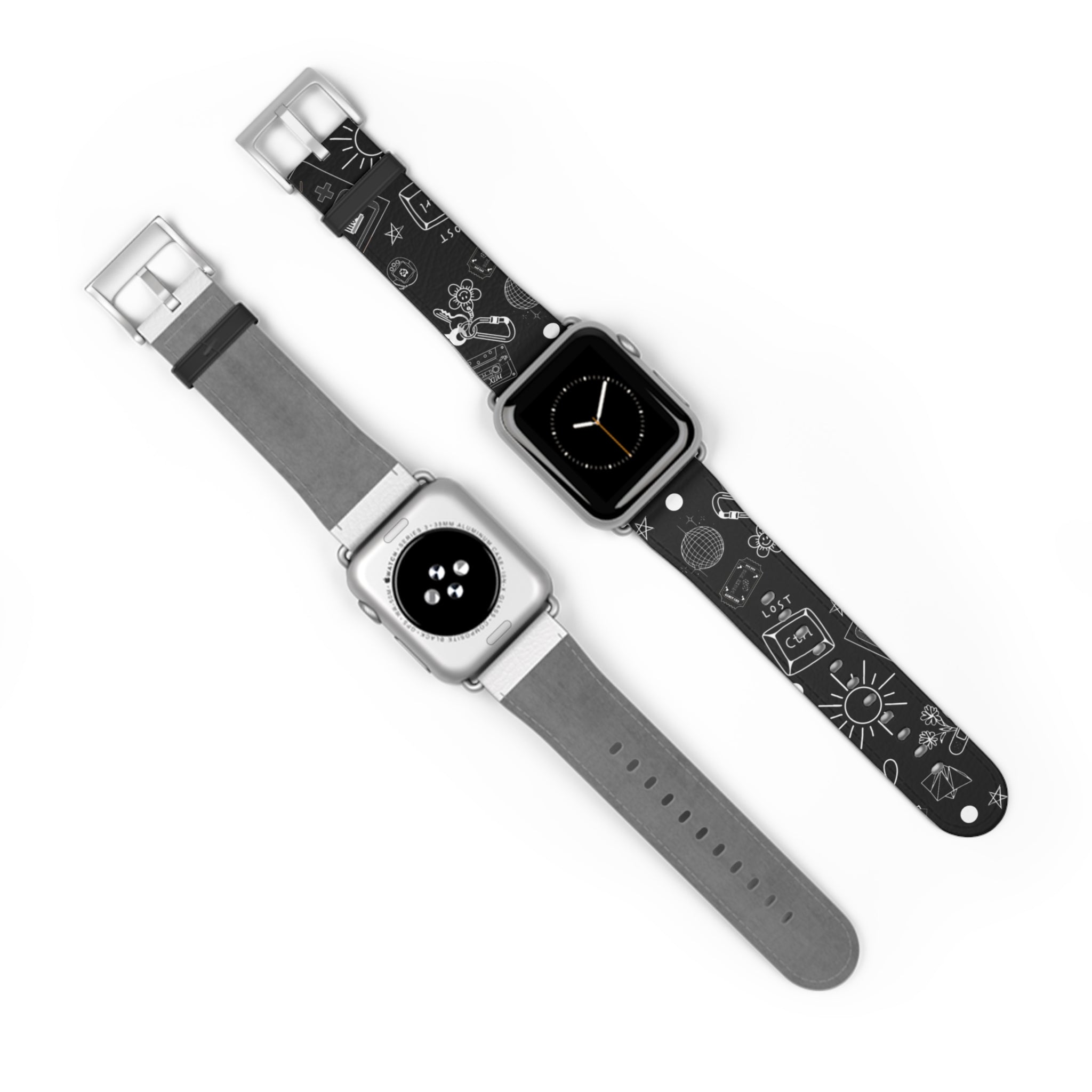 Black Tattoo Flash Apple Watch Band