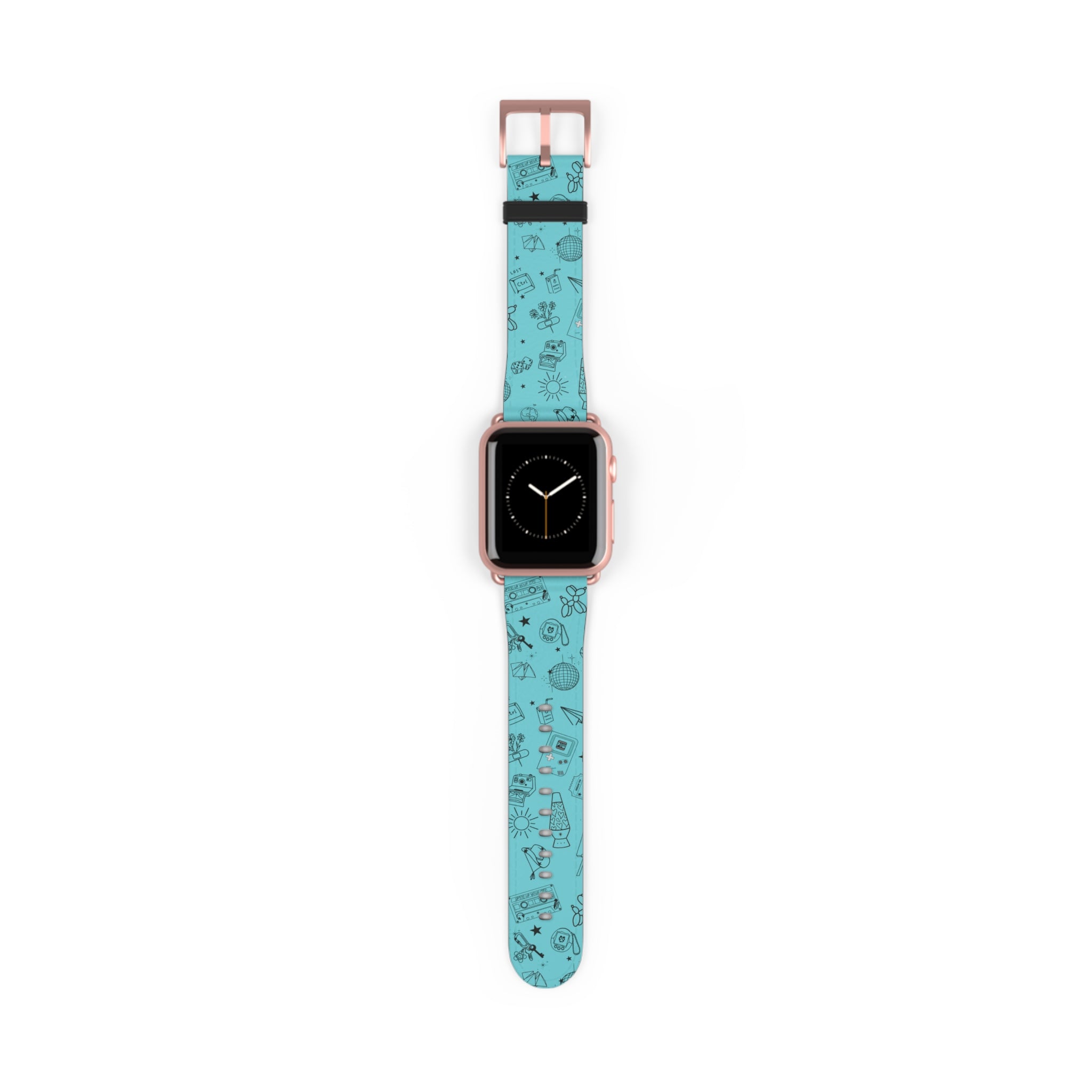 Cyan Flash Tattoo Watch Band Aqua