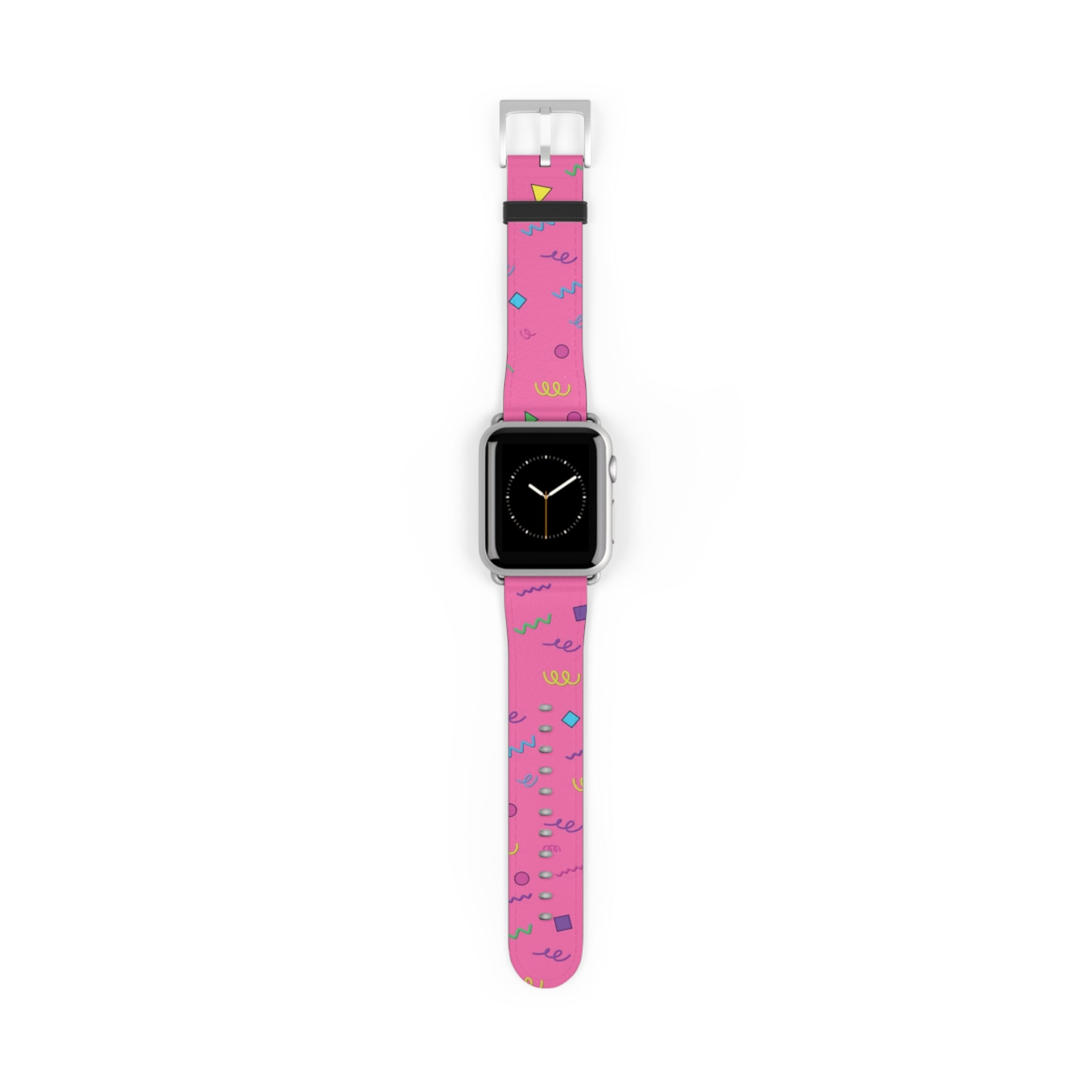 Girl Talk Print Watch Band Pink