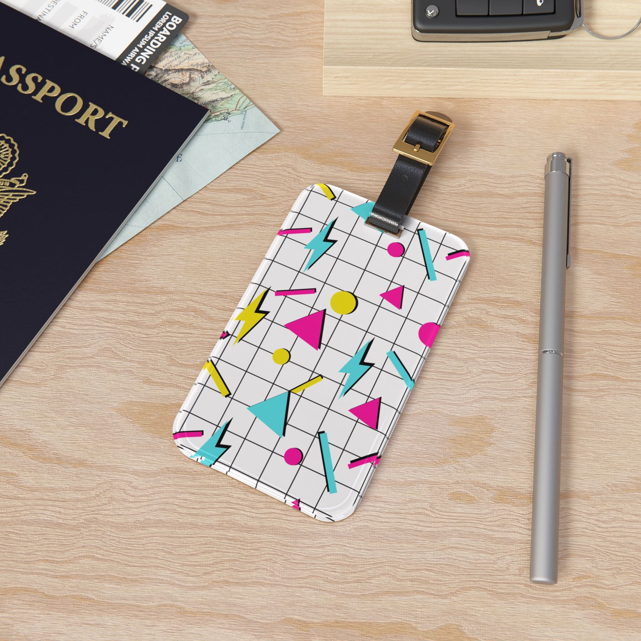 90s Lightning Luggage Tag