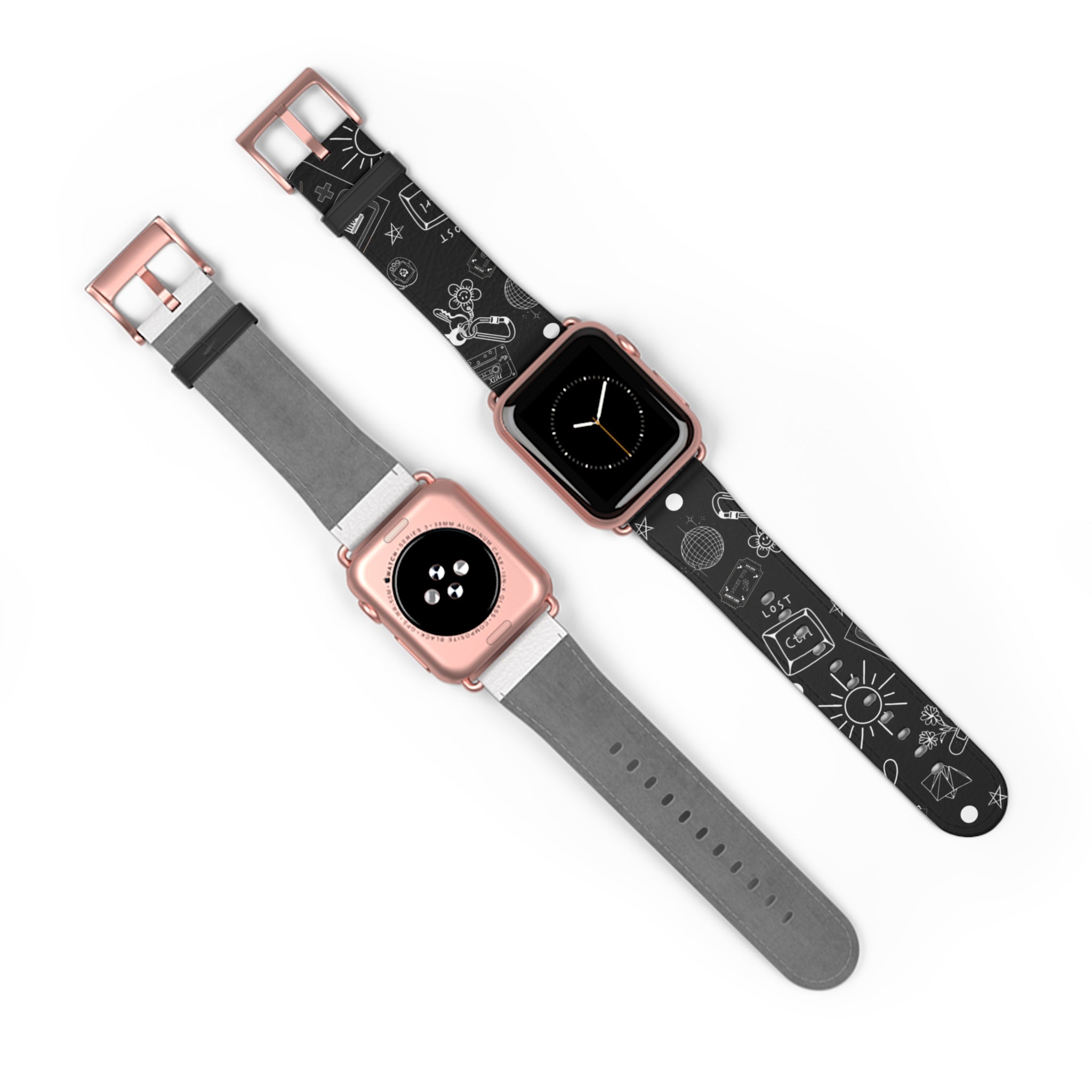 Black Tattoo Flash Apple Watch Band