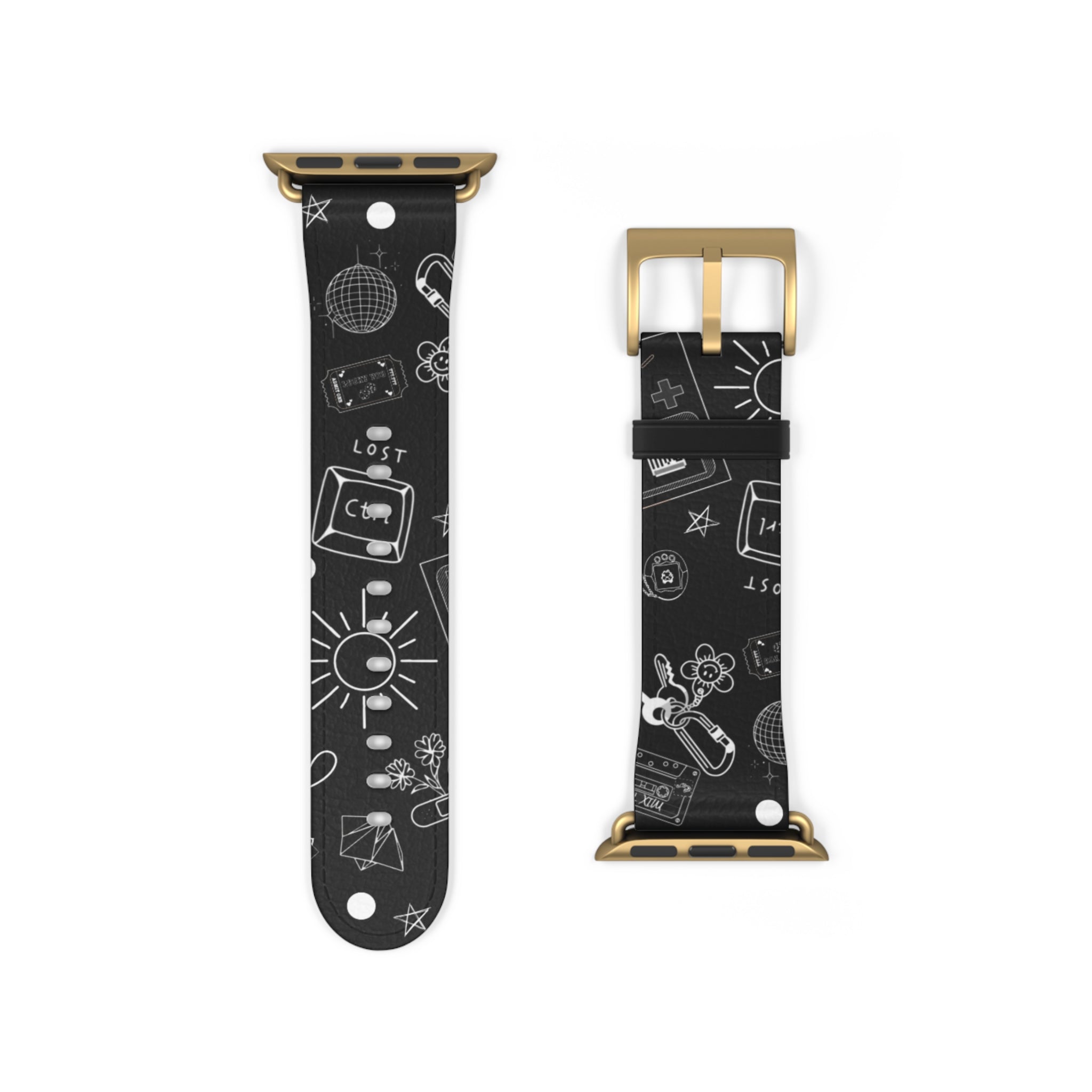 Black Tattoo Flash Apple Watch Band