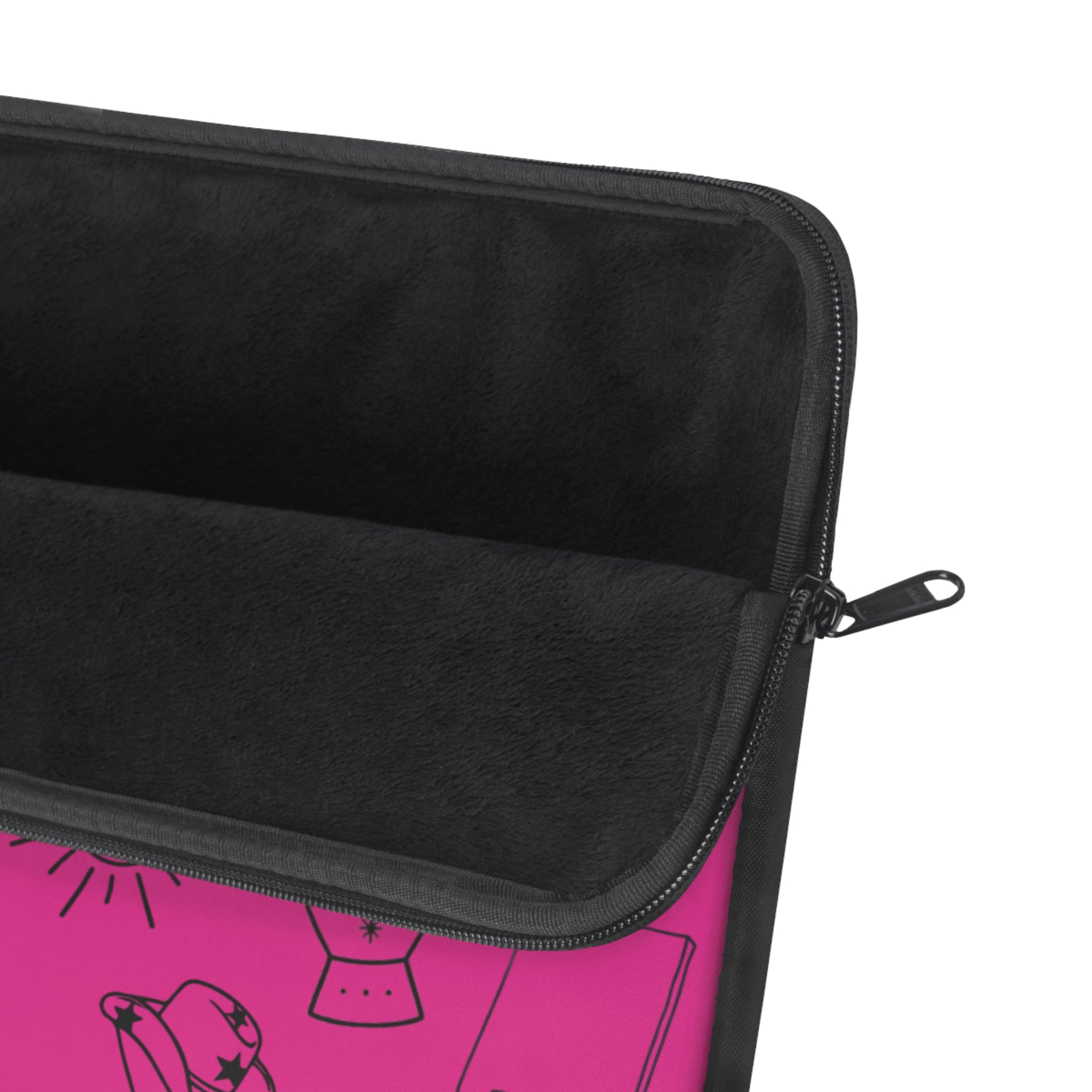 Fuschia Flash Pink Tattoo Laptop Sleeve
