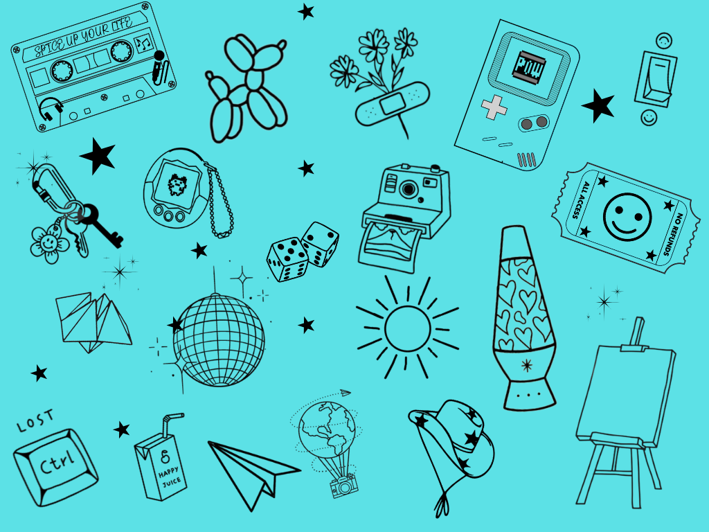 Cyan Flash Tattoo Lunch Bag