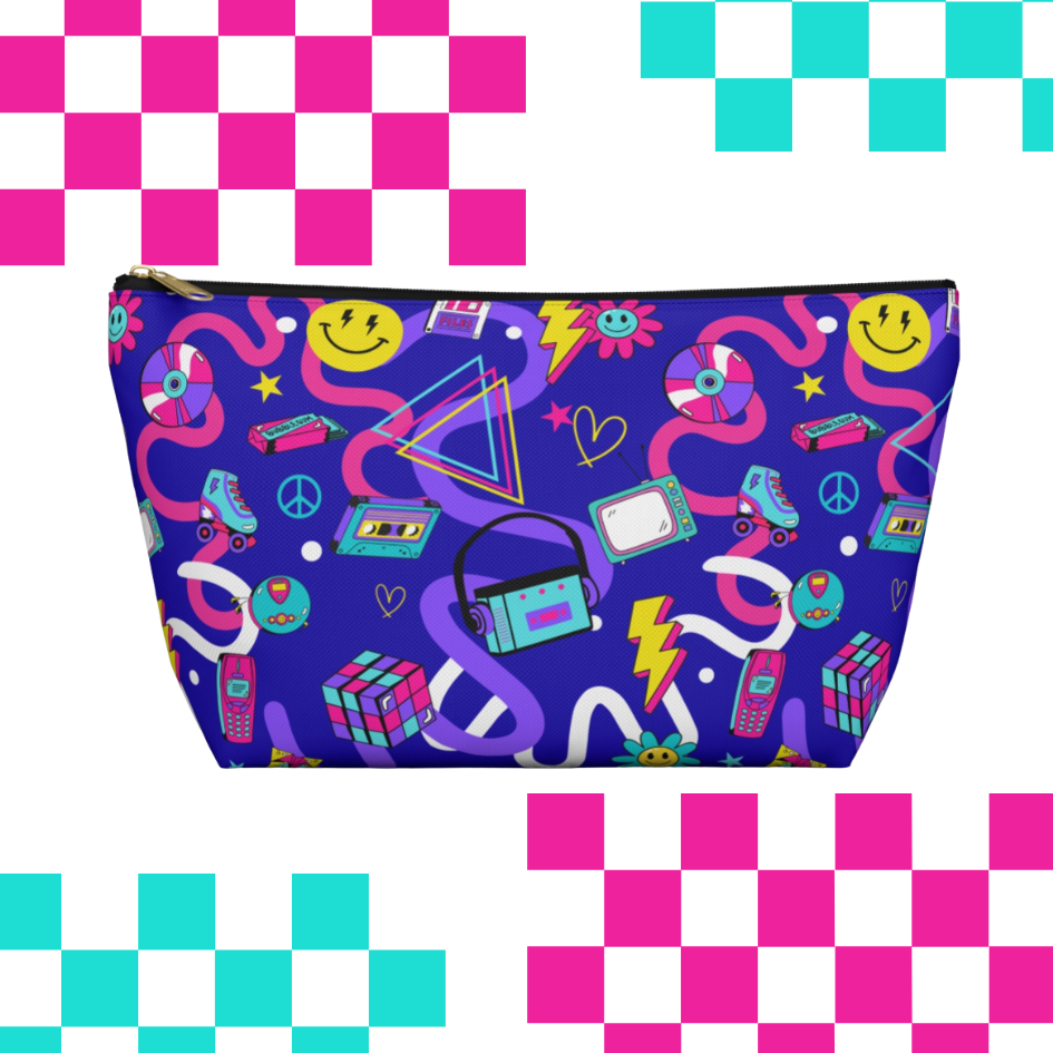Nostalgia Squiggle Zip Through Pouch