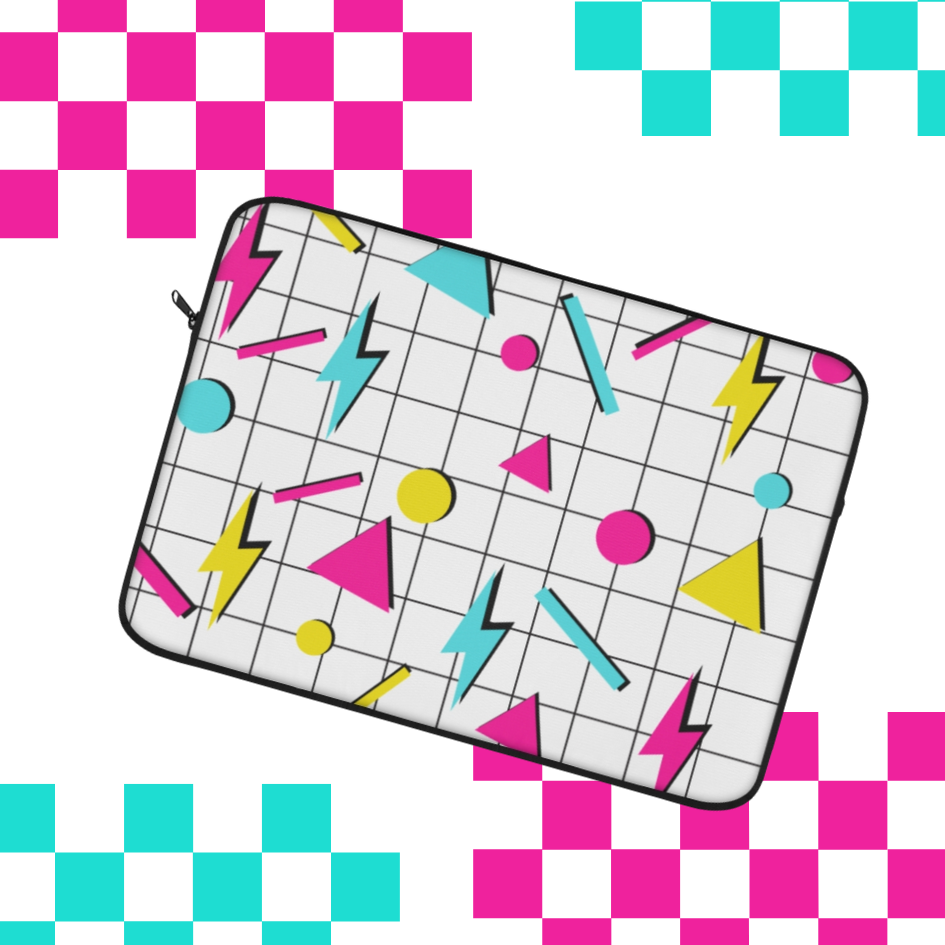 90s Lightning Bolt Laptop Sleeve