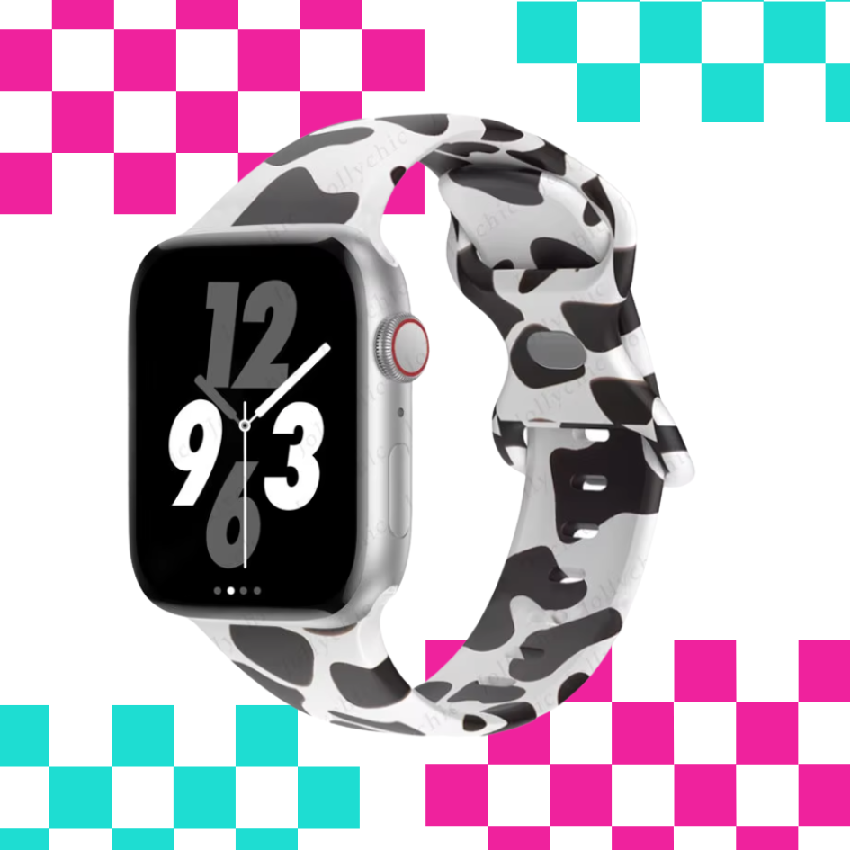 Yee-haw Cow Print Apple Watch Strap