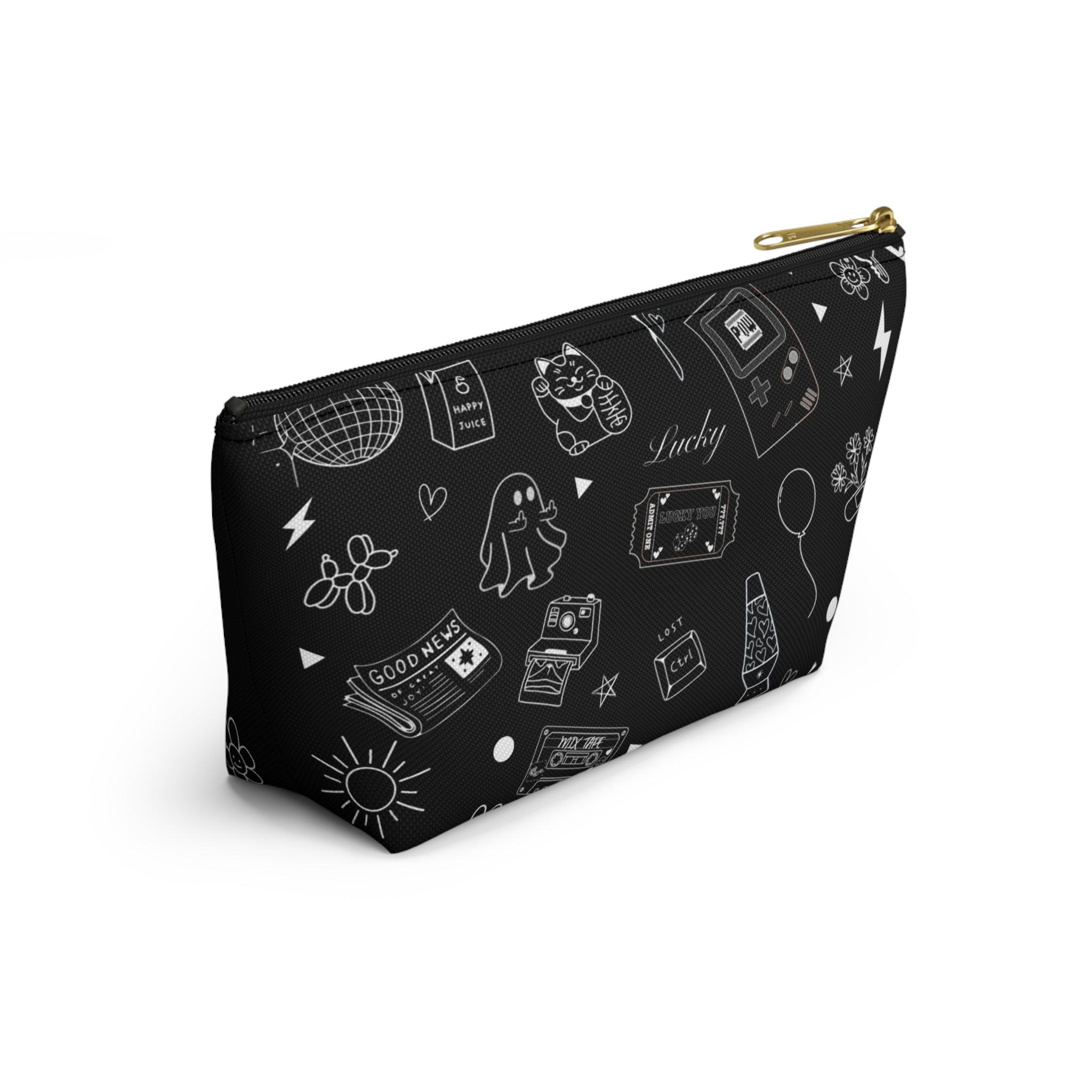 Flash Tattoo Style Zip Through Multi Purpose Pouch
