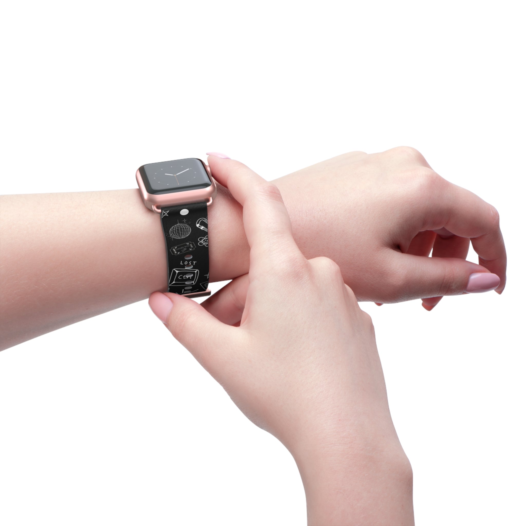 Black Tattoo Flash Apple Watch Band