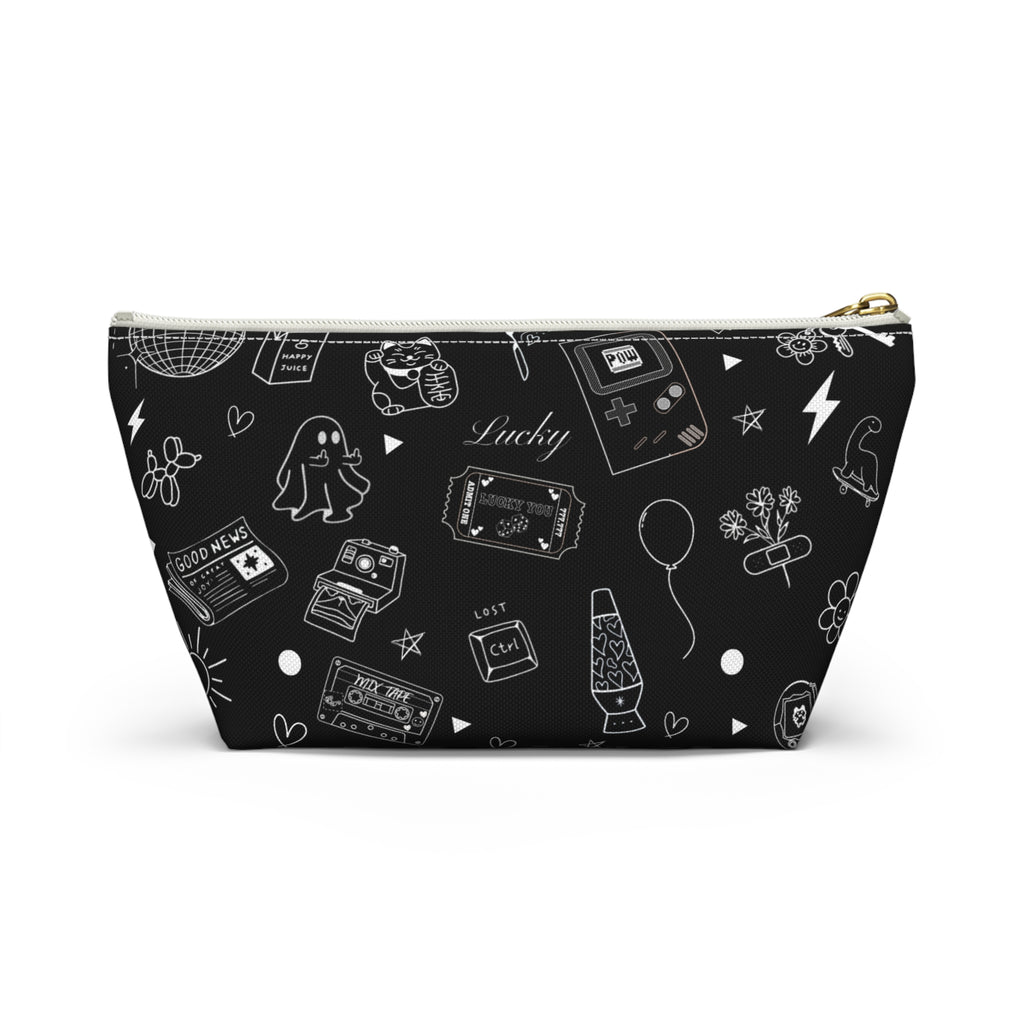 Flash Tattoo Style Zip Through Multi Purpose Pouch