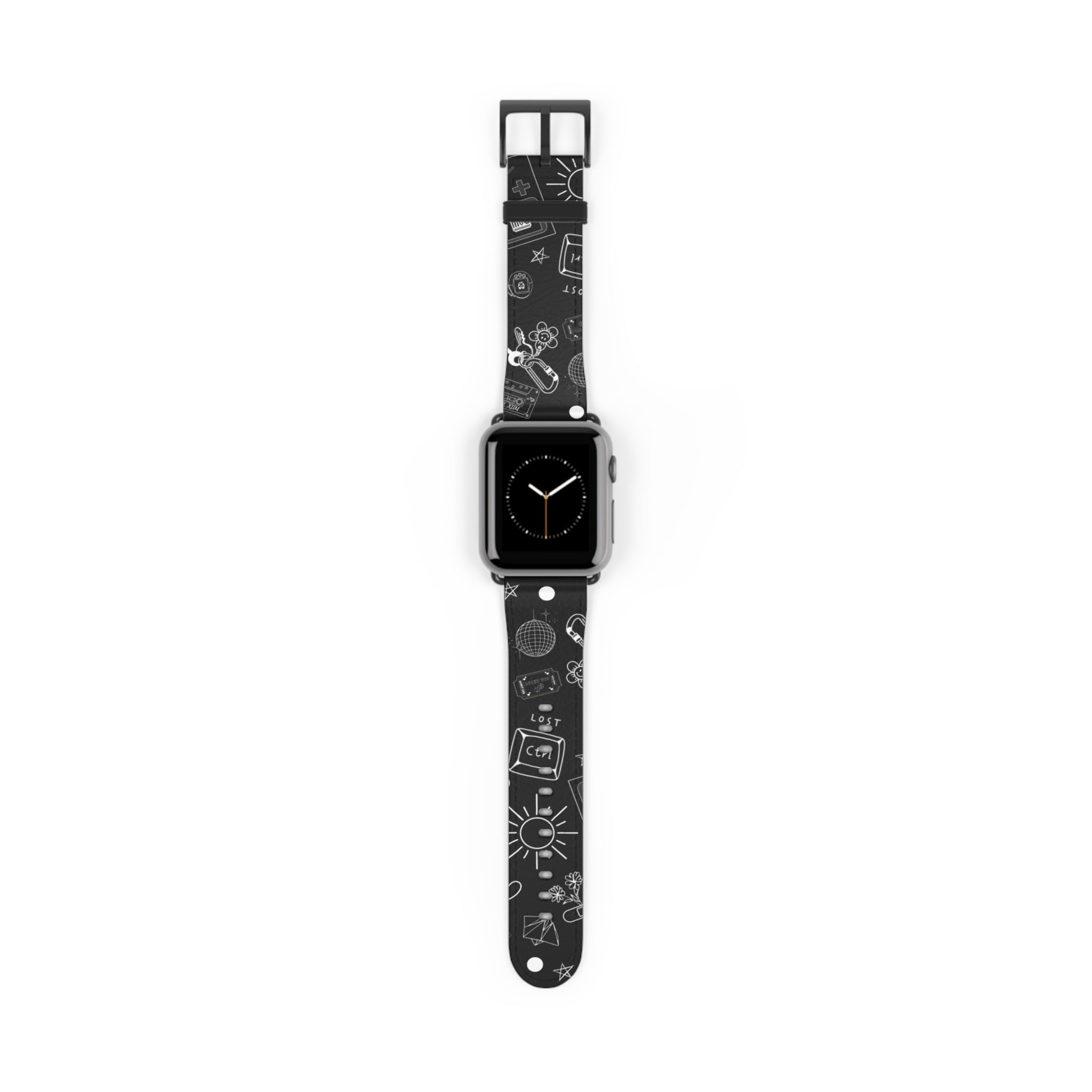 Black Tattoo Flash Apple Watch Band