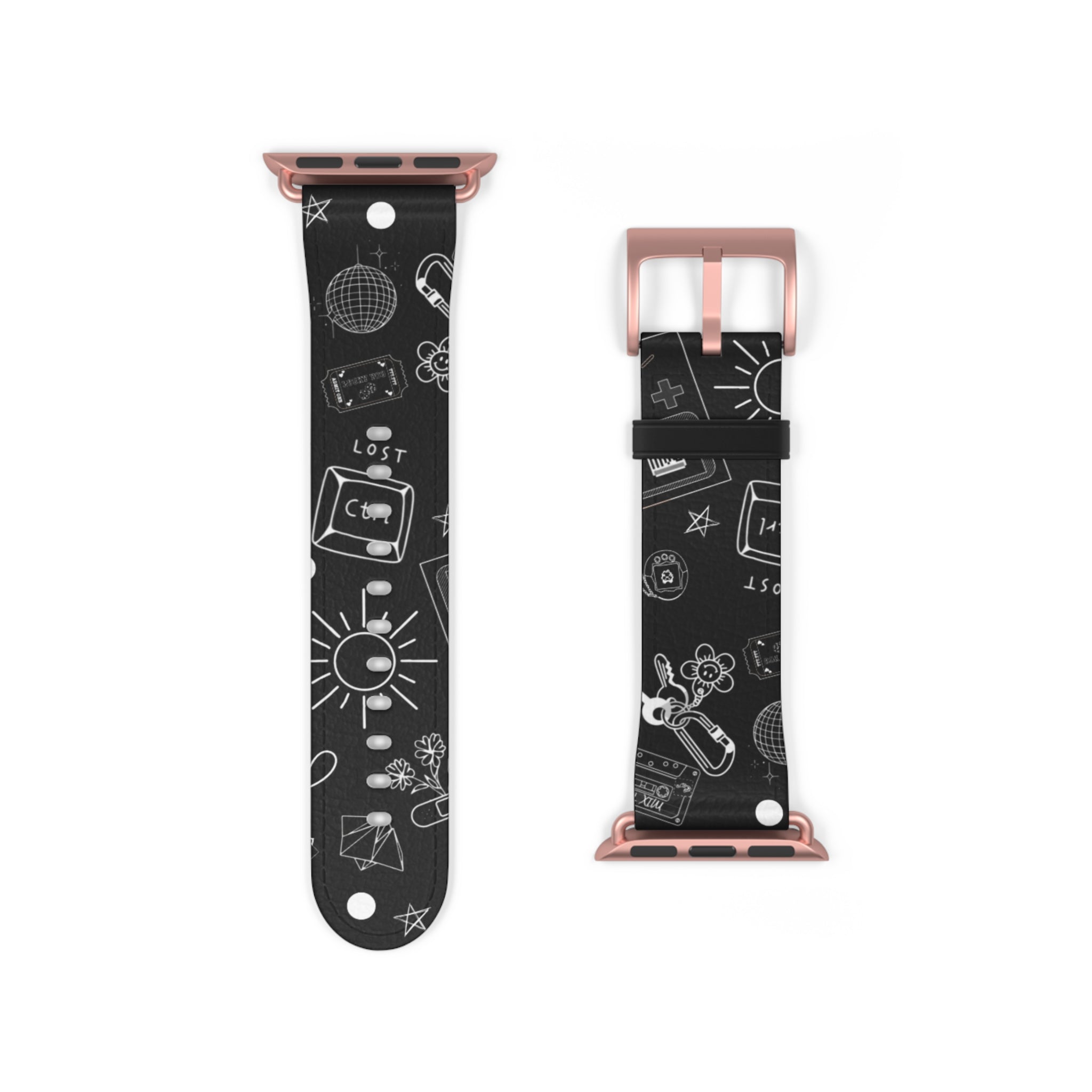 Black Tattoo Flash Apple Watch Band