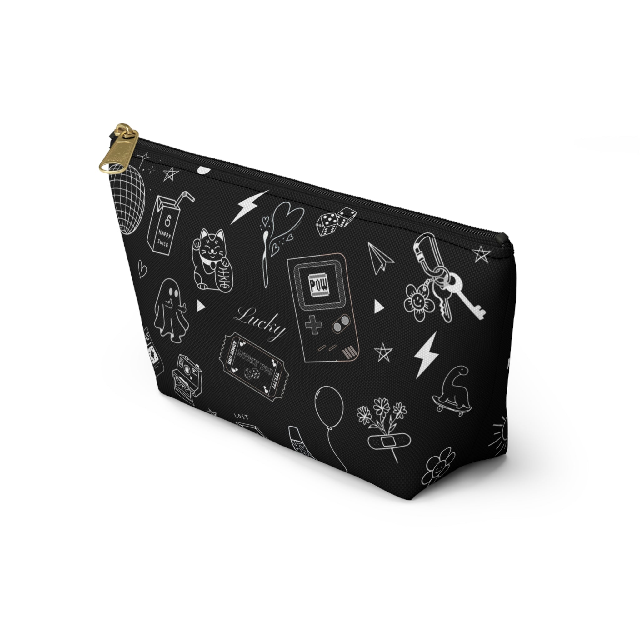 Flash Tattoo Style Zip Through Multi Purpose Pouch