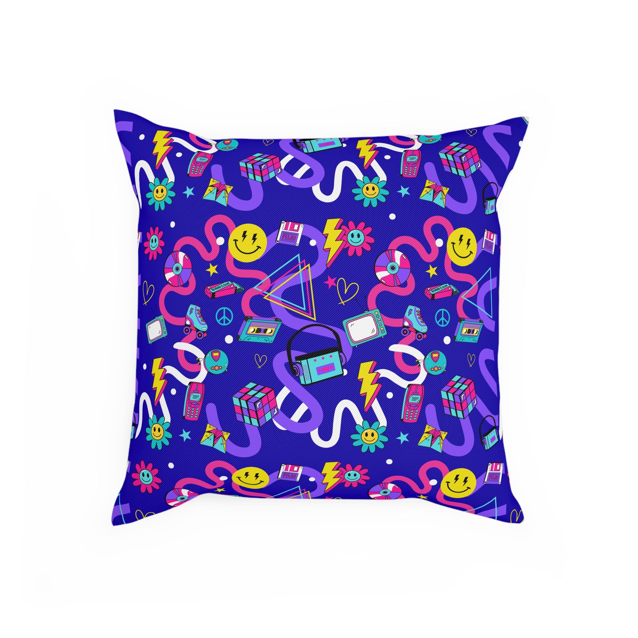 Nostalgia Squiggle Print Cushion