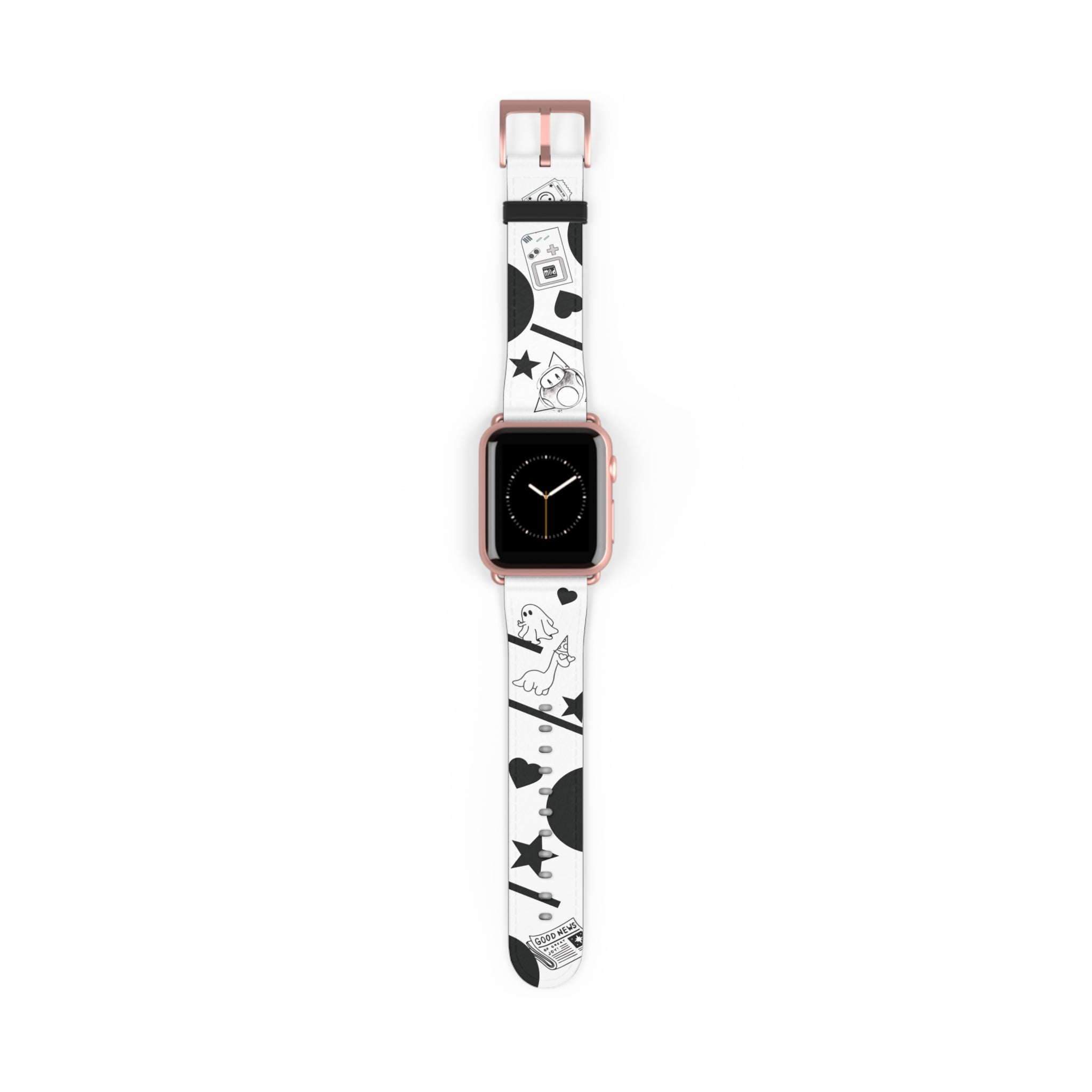 Flash Cute Tattoo Apple Watch Band White