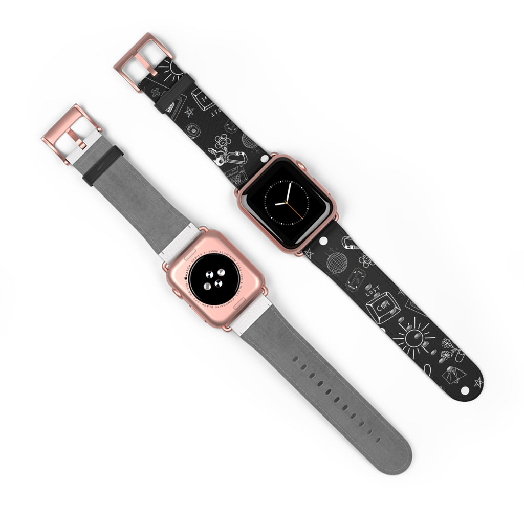 Black Tattoo Flash Apple Watch Band