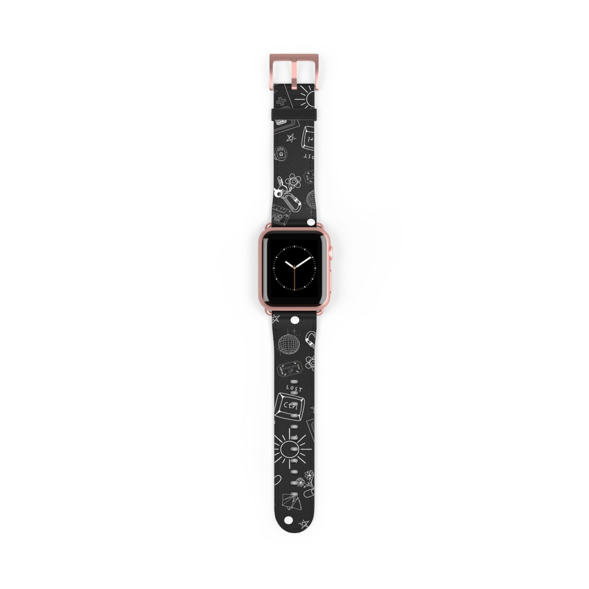 Black Tattoo Flash Apple Watch Band