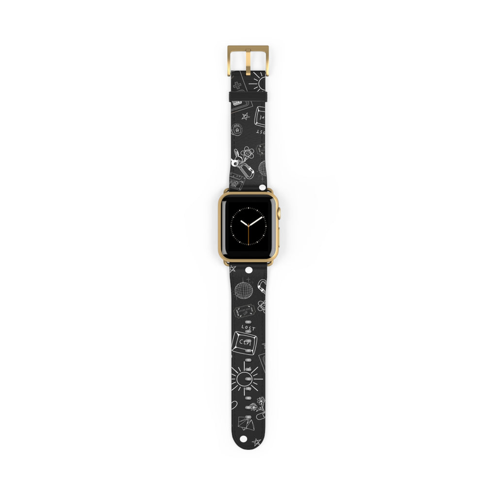 Black Tattoo Flash Apple Watch Band