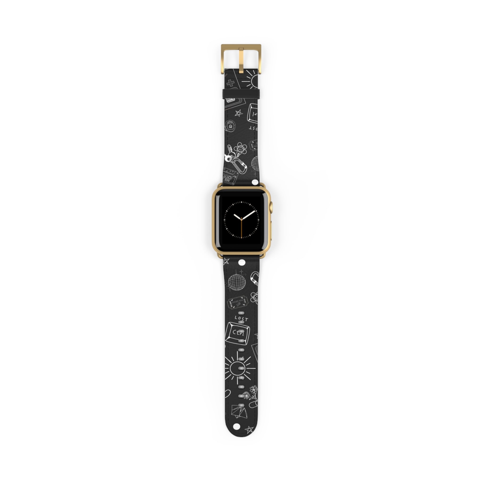Black Tattoo Flash Apple Watch Band