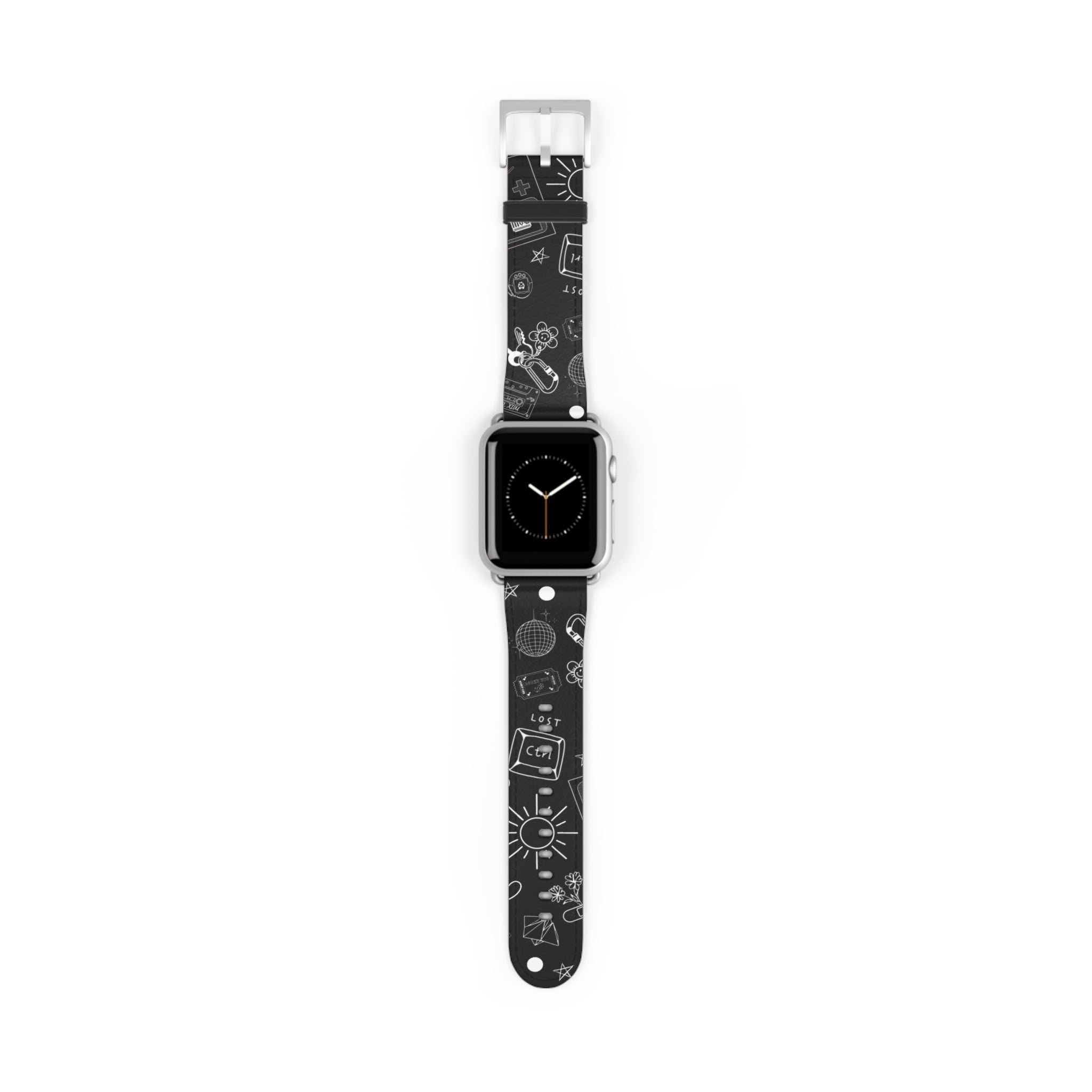 Black Tattoo Flash Apple Watch Band