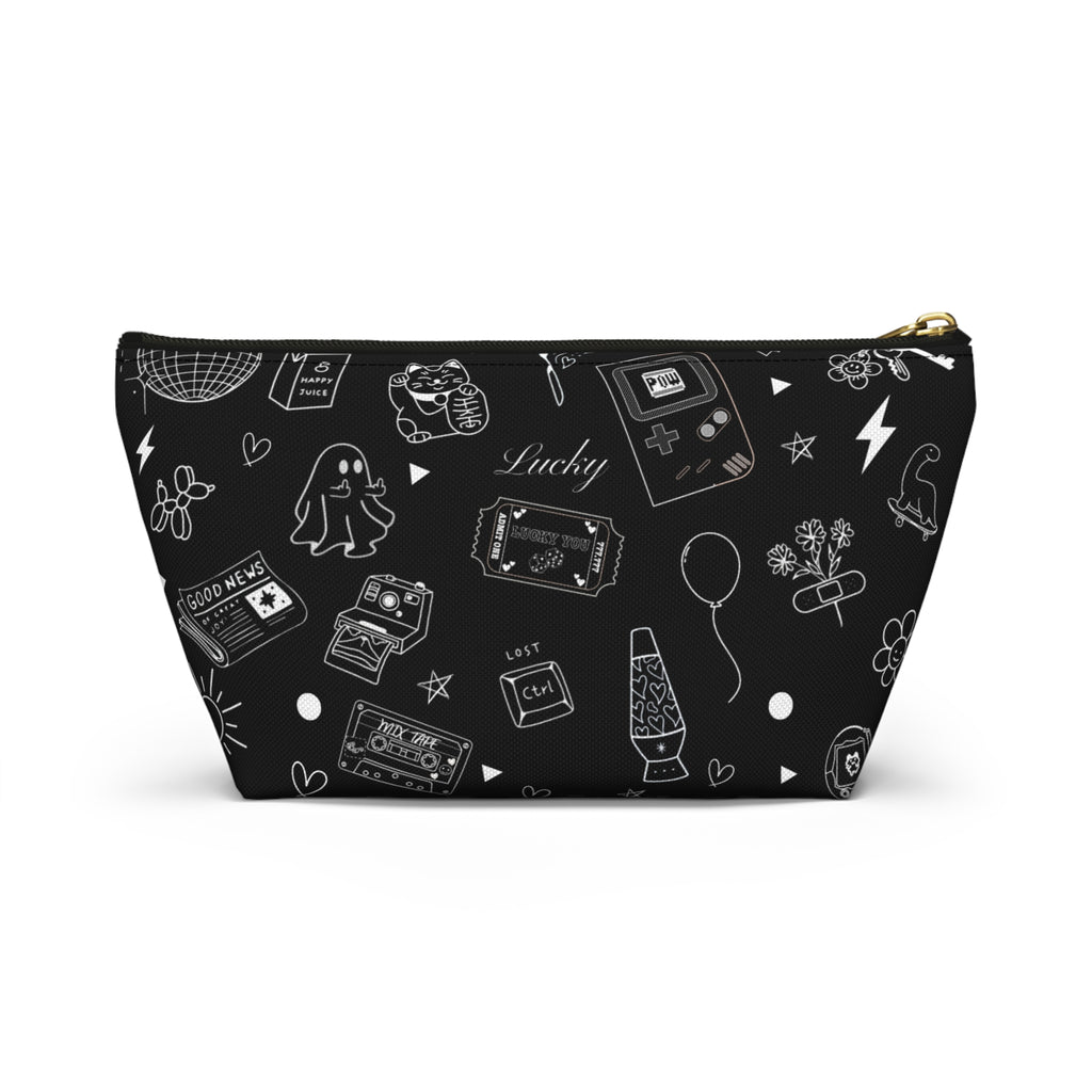 Flash Tattoo Style Zip Through Multi Purpose Pouch