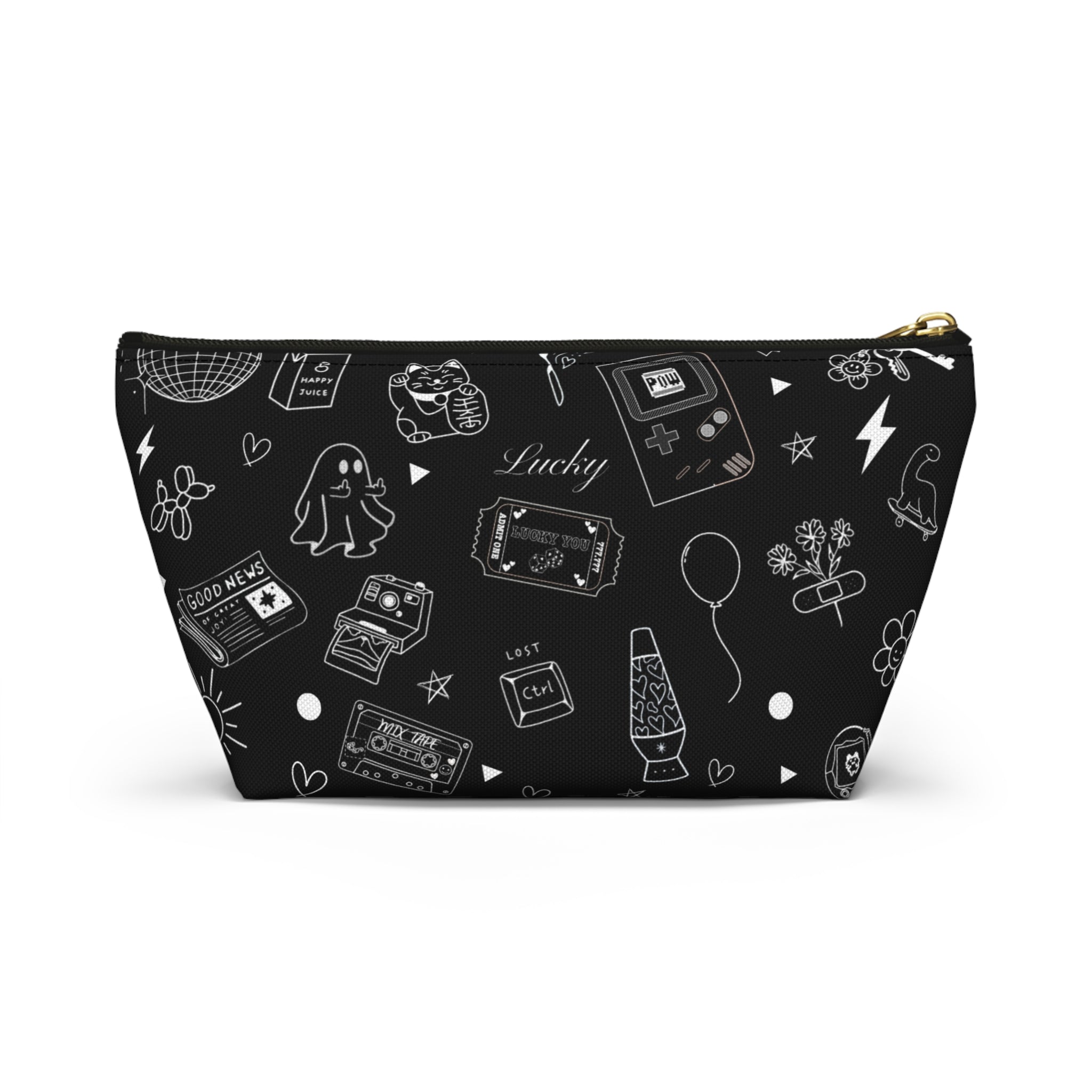 Flash Tattoo Style Zip Through Multi Purpose Pouch