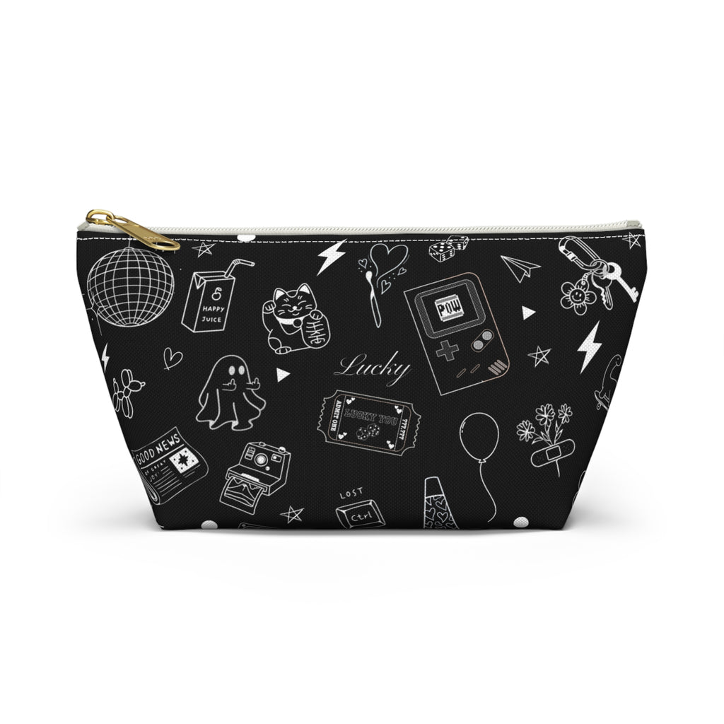Flash Tattoo Style Zip Through Multi Purpose Pouch