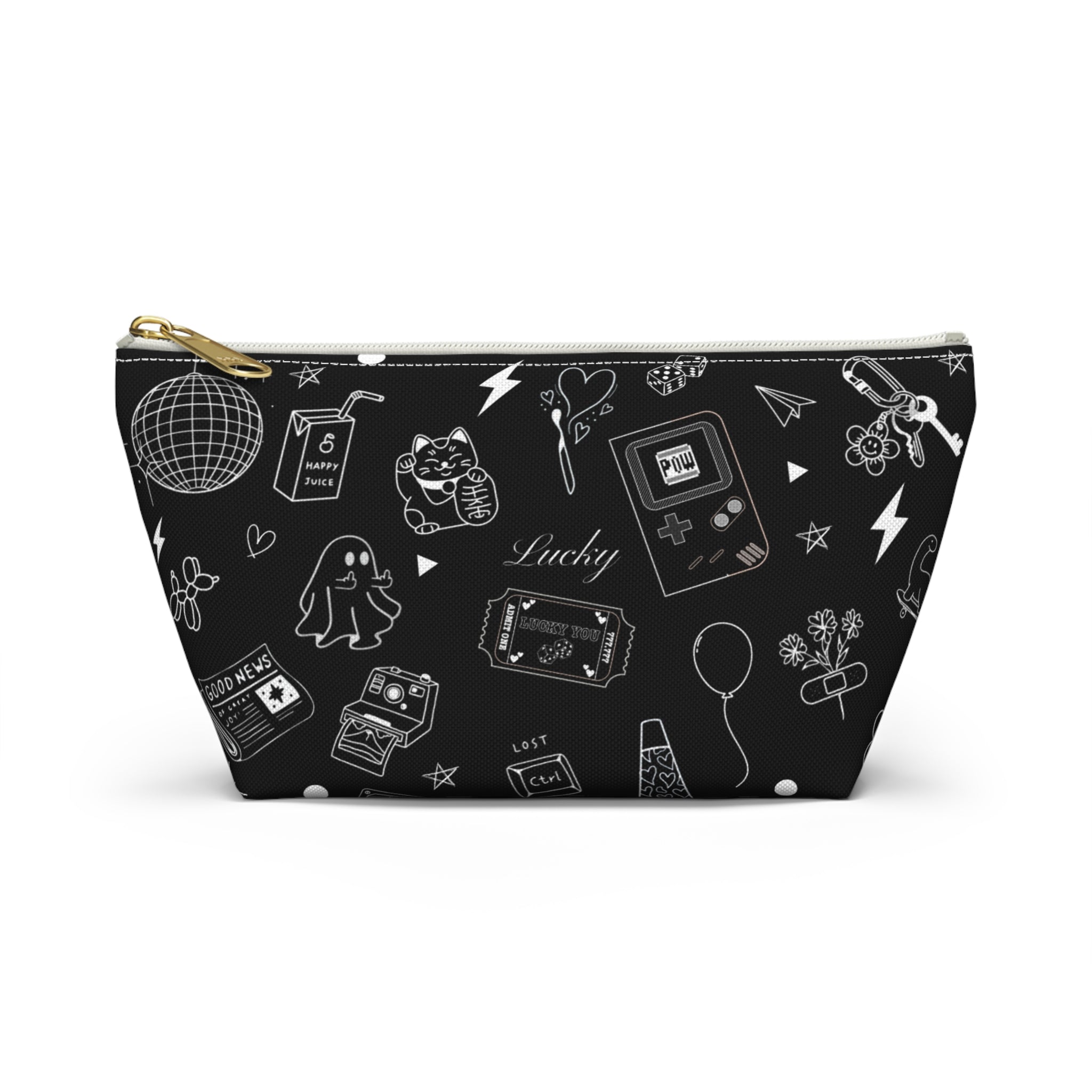 Flash Tattoo Style Zip Through Multi Purpose Pouch