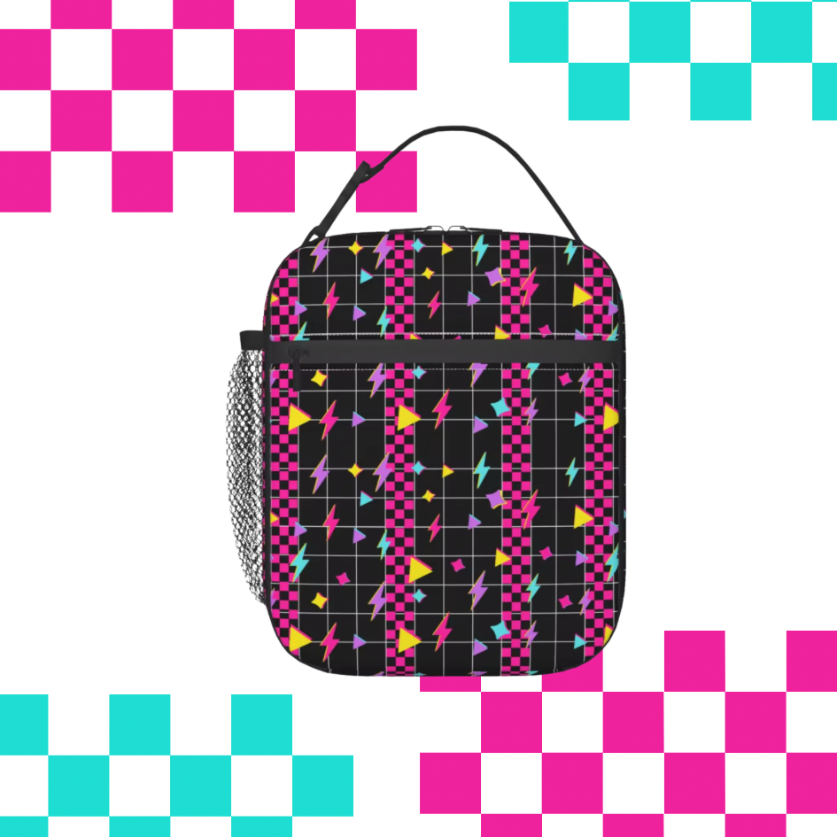 Retro Lightning lunch bag