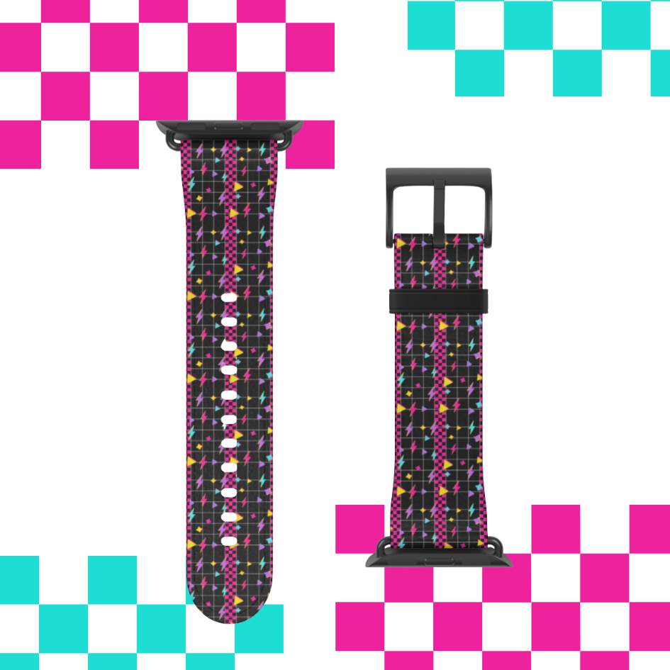 Lightning Checkerboard Apple Watch Strap